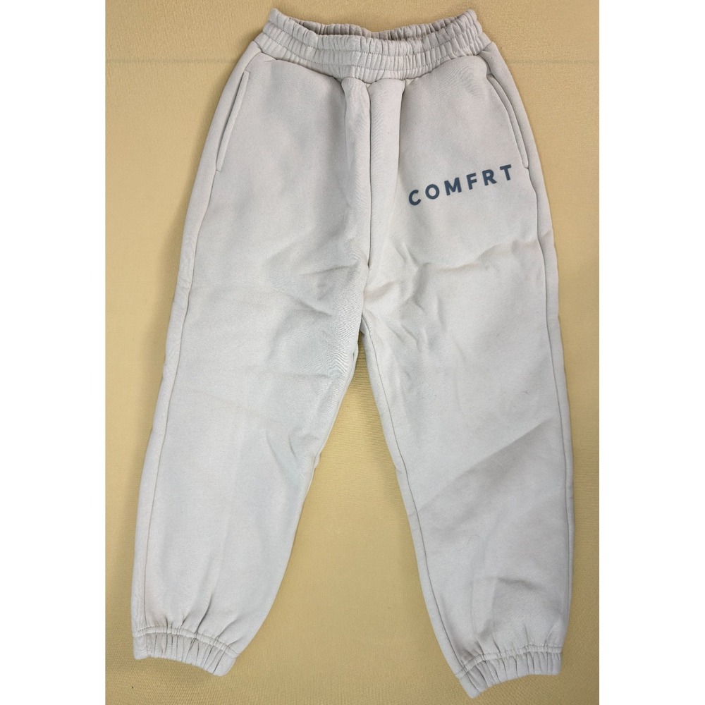 NIB Comfrt Kids Tranquil‎ Sweatpants XS Cotton Off-White